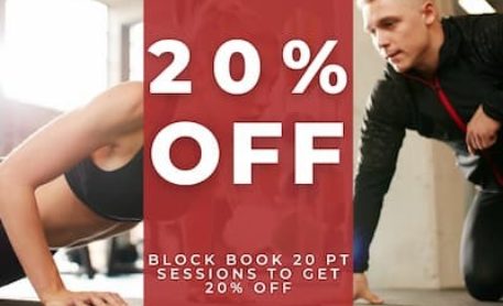 20% off 20 Personal Training Sessions